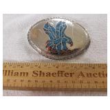 Turquoise American Eagle Belt Buckle