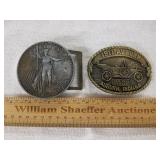 Auburn Car & Liberty Walking Half Belt Buckles