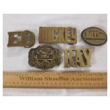 Peoples Names Belt Buckles 1 Lot