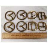 Assorted Brass Belt Buckles 1 Lot