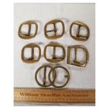Assorted Brass Belt Buckles 1 Lot