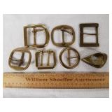 Assorted Brass Belt Buckles 1 Lot
