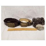 3 Assorted Belts 1 Lot