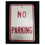 Steel No Parking Sign 12 X 18