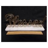 Decorative Marble Based Blessed Sign