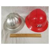 2 Hard Hats 1 Aluminum 1 Lot