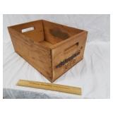 Vintage Boulder Beer Wood Crate 17" Long