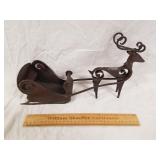 Wrought Iron Christmas Sled