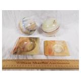 Marble Ashtrays & Spheres 1 Lot