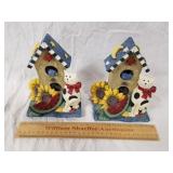 Birdhouse Bookends 1 Lot