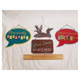 Decorative Metal Signs 1 Lot