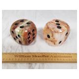 Pair Marble Dice 1 Lot