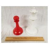 Decorative Metal Chess Pieces 1 Lot