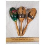 3 Wood Moroccos 1 Lot