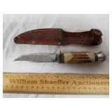 Ideal Soligen Germany Bone Handle Knife w/ Sheath