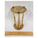 Brass Father Time Hour Glass 9" H
