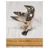 Metal Hugging Penguin 5 & 1/2" H