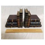 Wooden Book Bookends 6" H
