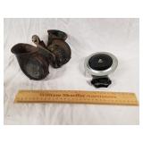 Pair Vintage Motorcycle Horns