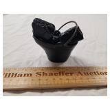 Mini Metal Coal Bucket w/ Coal 3" H