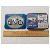 Harley Davidson Playing Cards w/ Case New