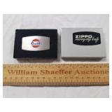Vintage Zippo Gulf Money Clip w/ Box