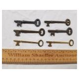 6 Skeleton Keys 1 Lot