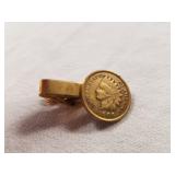 1906 Bronze Indian Head Penny Clip