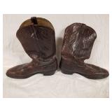 Vintage Cowboy Leather Boots Size 13