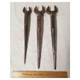 3 Klein Spud Wrenches 1 Lot