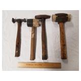 4 Assorted Hammers