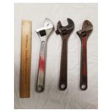 Three 12" Crescent Wrenches 1 Ridgid