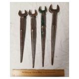4 Spud Wrenches 1 Lot