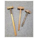 3 Sledgehammers 1 Lot