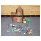 Metal Birdcage w/ Accessories 30" H