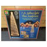 7ft Spiral Light Tree Sculpture