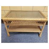 Glass Top Coffee Table 17 X 29 X 18"