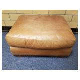 Leather Ottoman 24 X 30 X 17"