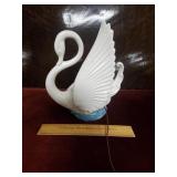 Vintage Swan T. V. Lamp 12" H