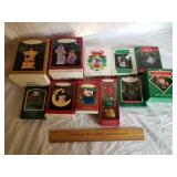 11 Assorted Hallmark Christmas Ornaments 1 Lot