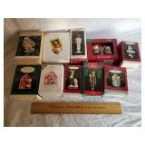 10 Assorted Hallmark Christmas Ornaments 1 Lot