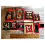10 Assorted Hallmark Christmas Ornaments 1 Lot