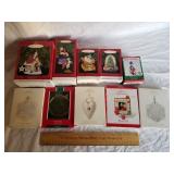 10 Assorted Hallmark Christmas Ornaments 1 Lot