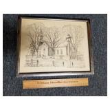 Briton Church Williamsburg VA. Print 12 X15"