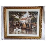 Old Fashioned Baptism Print By Art Beck