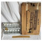 Vintage Forman Family Spice Jars w/ Rack Unused
