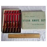 Vintage Steak Knife Set