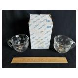 Princess House Crystal Mugs w/ Box