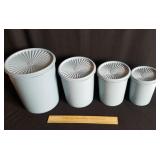 2 Vintage Plastic Canister Sets 1 Tupperware