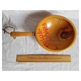 Vintage Wooden Potato Chip Bowl